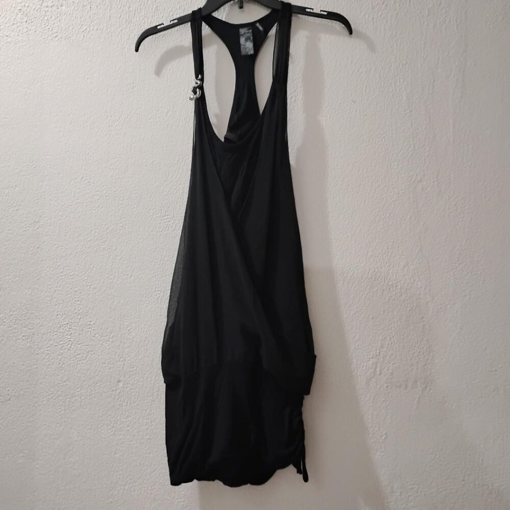 GUESS-S- BLACK DRESS- SNAKE METAL ACCENS